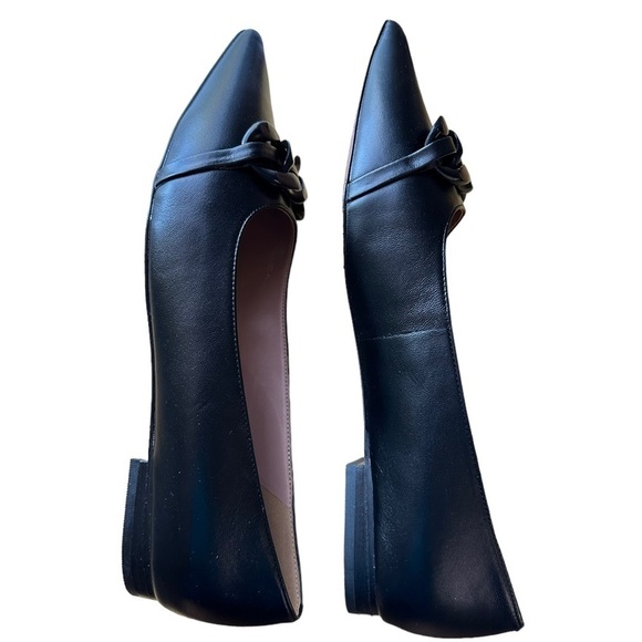 Linea Paolo Nora Black Pointed Toe Flat Shoes Size 12 - Picture 5 of 17